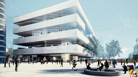 Entwurf für den Bau der Zentral- und Landesbibliothek (ZLB) Im Bild: Nickl &amp; Partner Architekten AG, Berlin.