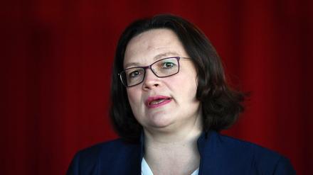 Scharf kritisiert von der Berliner SPD: die Bundesvorsitzende Andrea Nahles.