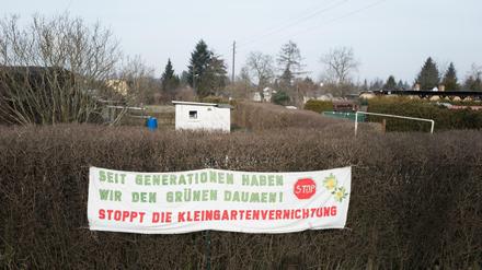 Blankenburger Anwohner protestieren gegen Berlins größtes Neubauprojekt.