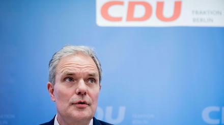 Burkard Dregger, CDU-Fraktionsvorsitzender, hält eine Inzidenz von 50 für einen falschen Hoffnungswert.