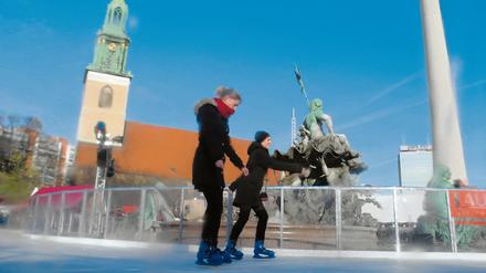 Eislaufen in Berlin.