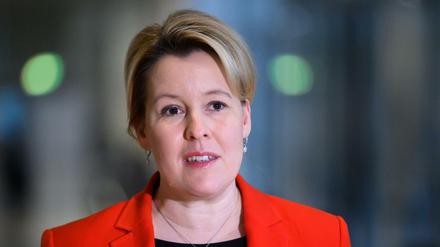 Franziska Giffey ist Bundesfamilienministerin, Berliner SPD-Vorsitzende und Spitzenkandidatin fürs Rote Rathaus.