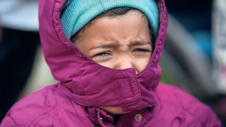Kullertränen. Besonders Flüchtlingskinder leiden unter der Wartesituation über Tage und Wochen vorm Lageso. 
