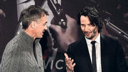 Keanu Reeves und Regisseur Chad Stahelski stellten den zweiten „John Wick“ vor, der ab dem 16. Februar in den Kinos laufen wird. 
