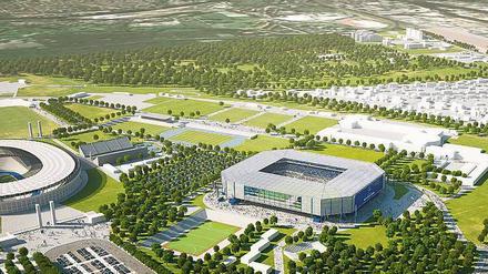 Neben dem Olympiastadion könnte Herthas neues Stadion entstehen.