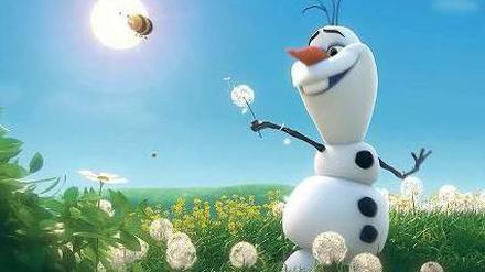 Frohes Fest. Schneemann Olaf aus „Die Eiskönigin“ hilft als Benefiz-Figur. Foto: dpa