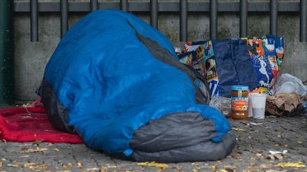 Kaltes Pflaster: Obdachloser in Berlin.