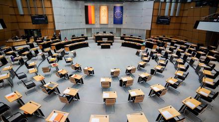 Der Plenarsaal des Berliner Abgeordnetenhauses.