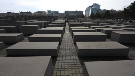 Stelen vom Holocaust-Mahnmal in Berlin-Mitte.