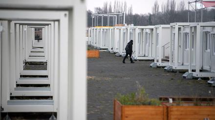 Die Container-Unterkunft für Geflüchtete auf dem Tempelhofer Feld soll reaktiviert werden.