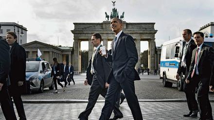 Da war er noch im Amt. Barack Obama bei seinem letzten Berlin-Besuch als US-Präsident im November.