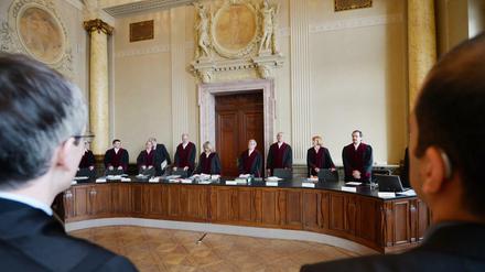 Das Berliner Verfassungsgericht verkündet ein Urteil.