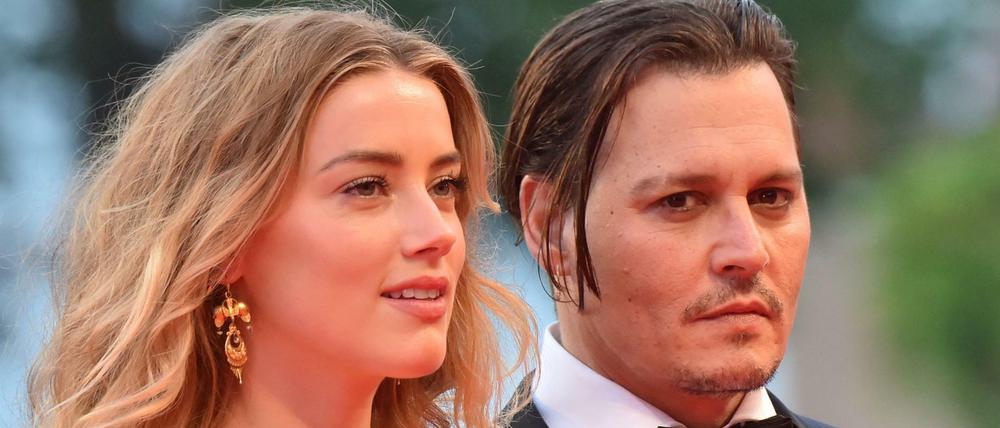 Johnny Depp und seine damalige Frau Amber Heard 2015 auf dem Filmfestival in Venedig.