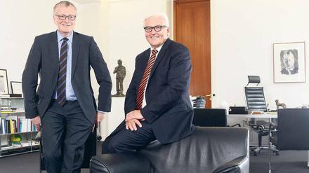 Stephan Steinlein und Frank-Walter Steinmeier: Nach ein, zwei Gesprächen war alles klar.