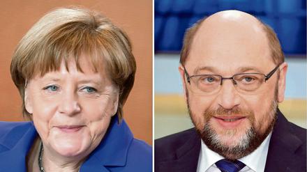Bisher planen ARD, ZDF, RTL und Sat1 nur ein TV-Duell zwischen Kanzlerin Angela Merkel (CDU) und Herausforderer Martin Schulz am 3. September.