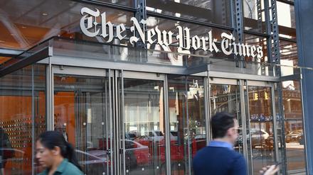 Die "New York Times" gehörte zu den US-Zeitungen, die nach einer Hackerattacke am Samstag nicht pünktlich erschien. 