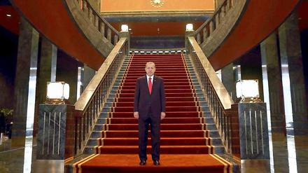 Erwartet den hohen Besuch in seiner neuen Residenz: Präsident Erdogan