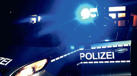 Ein Funkwagen der Polizei (Symbolbild). 