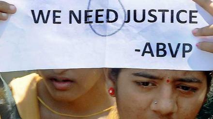 Seit der Vergewaltigung dauern die Protest in Indien an.