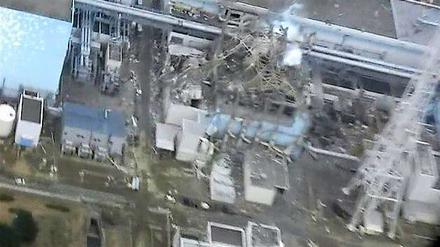 Ein Foto des japanischen Energiekonzerns Tepco zeigt die Zerstörung im Reaktor 3 des Atomkraftwerks Fukushima 1.