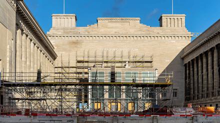 Baustelle Museumsinsel: Im Jahr 2027 soll der erste Bauabschnitt des Pergamon-Museums  abgeschlossen sein.