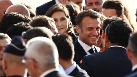 Frankreichs Präsident Emmanuel Macron kommt zu Besuch nach Deutschland.