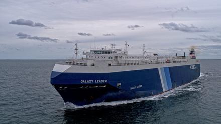 Das Frachtschiff „Galaxy Leader“.