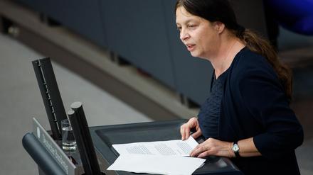 Birgit Malsack-Winkemann bei einer Rede im Bundestag 2019