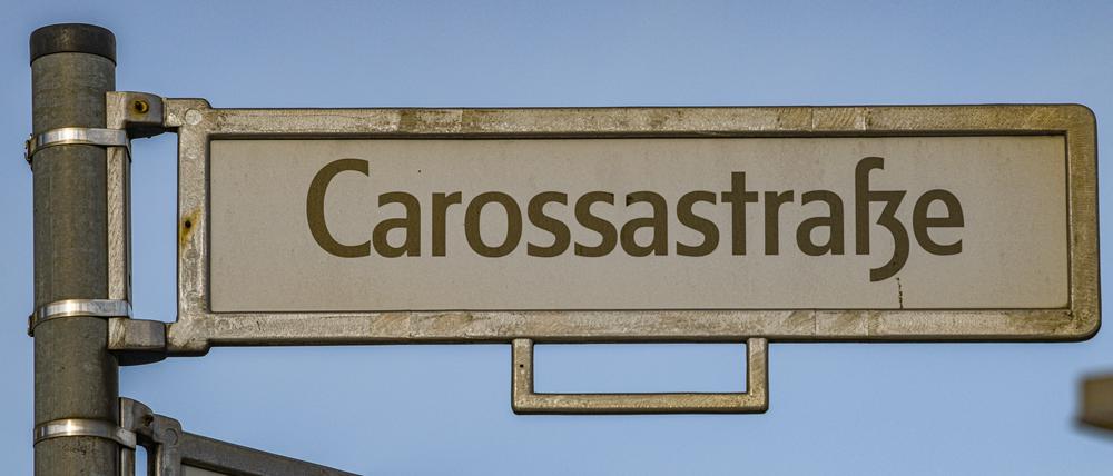 Die Carossastraße in Berlin-Spandau soll umbenannt werden.
