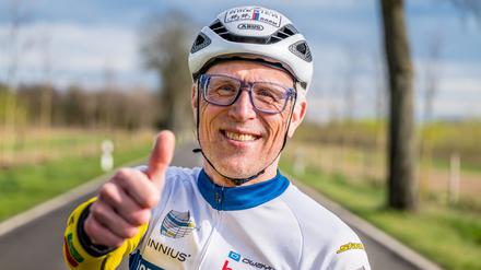 Radrennfahrer Claus-Henning Schulke aus Berlin-Zehlendorf.