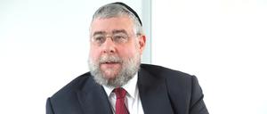 Pinchas Goldschmidt (* 21. Juli 1963 in Zürich) ist Vorsitzender der Europäischen Rabbinerkonferenz. (Archivfoto)