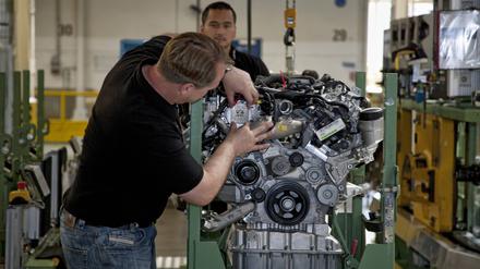 Die Montage von Verbrennungsmotoren im Mercedes-Werk Marienfelde läuft aus