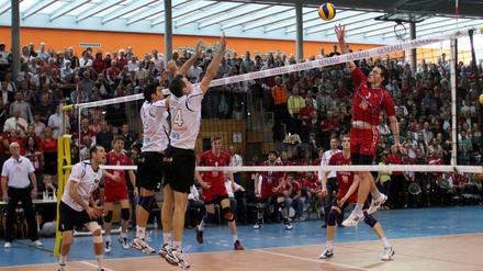 Das fünfte Entscheidungsspiel zwischen Haching und Berlin im Kampf um die Meisterschaft 2012.