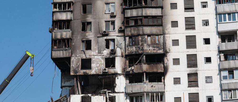 Zerstörte Wohnungen in Kiew.