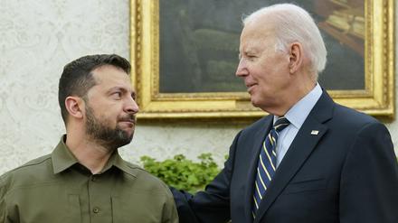 Die Präsidenten Wolodymyr Selenskyj und Joe Biden in Washington im September 2023. 