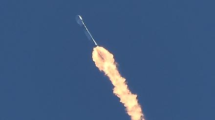 Der Erdbeobachtungssatellit „Earthcare“ startet an Bord einer Falcon-9-Rakete des US-Raumfahrtkonzerns SpaceX.