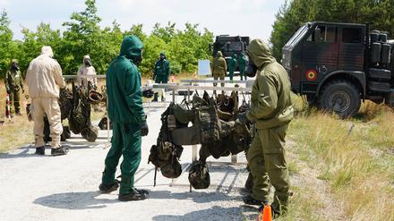 Die Nato-Staaten proben den Ernstfall. Militär und Katastrophenschutz simulierten bei der Übung Platinum Mask 2023 einen feindlichen Angriff mit einer dreckigen Bombe.