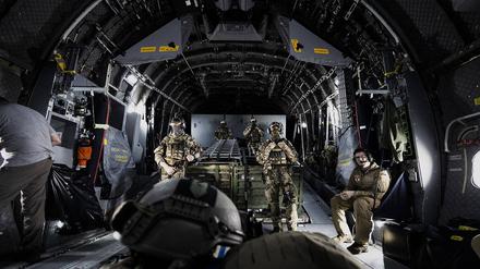 Eine Maschine der Bundeswehr auf dem Weg nach Mali. 