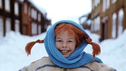 TO GO WITH AFP STORY BY DELPHINE TOUITOU (FILES) A file photo taken 23 February 1968 shows a still from the movie "Pippi Longstocking" with Inger Nilsson as Pippi. Swedish writer Astrid Lindgren, who would have been 100 14 November 2007, still enjoys worldwide success with her children's books, which like her most famous character Pippi Longstocking do not seem to have aged a bit. Born 14 November 1907 in the southeastern Swedish town of Vimmerby, the writer revolutionized the world of children's books with such beloved characters as Emil of Maple Hill, Madicken, Karlsson-on-the Roof and Ronia the Robber's Daughter. AFP PHOTO / JACOB FORSELL