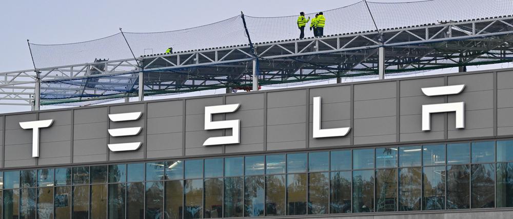 Die Tesla-Fabrik in Brandenburg wurde vor einem Jahr eröffnet.
