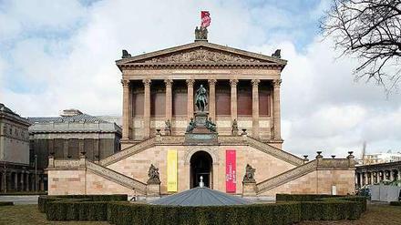 Vorerst geschlossen: die Alte Nationalgalerie auf der Berliner Museumsinsel. 