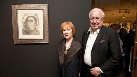 Kunstsammler Heiner Pietzsch und seine Frau Ulla 2014 in der Neuen Nationalgalerie in Berlin. 