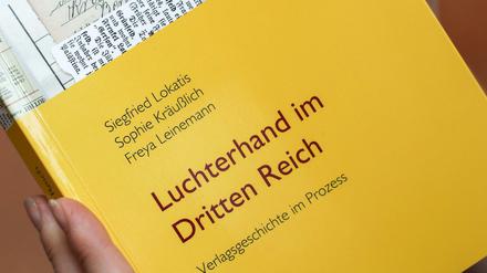 Die Studie "Luchterhand im Dritten Reich" hatte der Verlag selbst in Auftrag gegeben. 