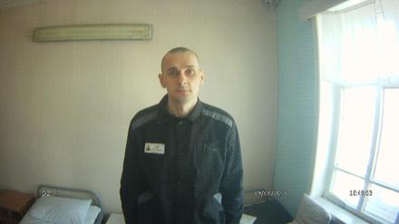 Oleg Senzow am 9. August 2018 in der Strafkolonie "Weißer Bär" in Russland. 