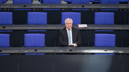 Bundesinnenminister Horst Seehofer (CSU) am Donnerstag im Bundestag