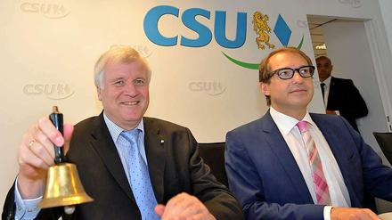 CSU-Chef Horst Seehofer und Generalsekretär Alexander Dobrindt