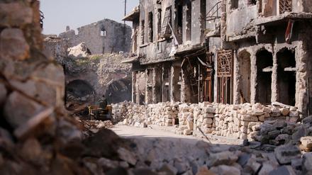 Im zerstörten Aleppo wird gebaut. Auch hierher wollen die AfD-Abgeordneten wohl reisen.
