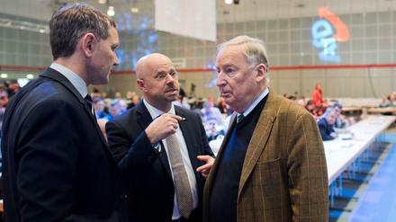 AfD-Politiker unter sich: Björn Höcke, Andres Kalbitz und Alexander Gauland  