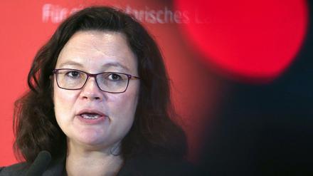 SPD-Chefin Andrea Nahles