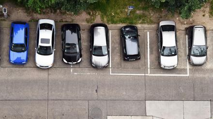 Parkplätze in Berlin. 